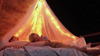 Romantic sex with a view, long foreplay, and a special finish by Homemade