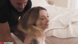Babysitter left a cookie trail leading to her tight pussy