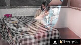 MILF auctions her cunt to raise college funds for stepdaughter