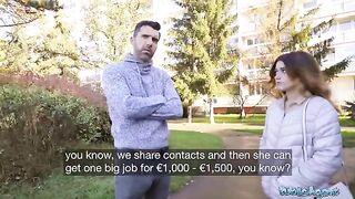 Public Agent Cheating Wife Gets Fucked by Stranger for Cash in a Steamy Encounter