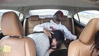 5-star Uber fuck with Frecklemonade and Tokyo Leigh in the car