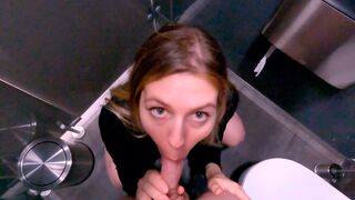 Unlucky shoplifter gets fucked by a girl in the mall toilet