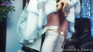 Sexual exploration with a huge dildo in a cosplay style, inspired by Sia Siberia’s bold performances
