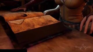 Triss Merigold from The Witcher in a captivating bondage scene