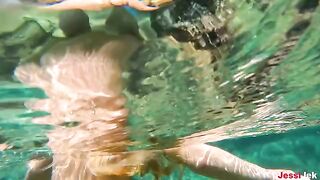 Underwater anal sex with blonde beauty JessiJek