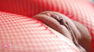 Honey's pussy is a real treat in this close-up scene