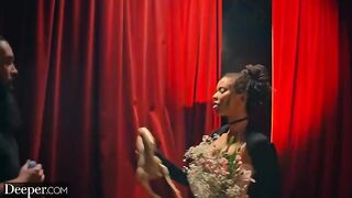 Deep and sensual sex with a stunning burlesque dancer at an afterparty