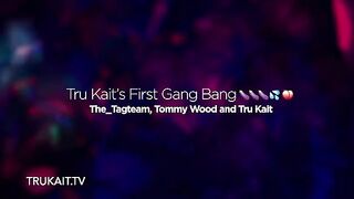 First gangbang experience for hot Latina girl Tru Kait