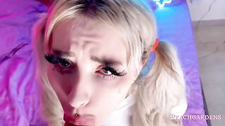 My step sister is a slut who loves to get fucked hard in the mouth