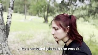 I helped a hot girl who got lost in the forest, we fucked