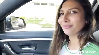 A cute petite girl, Gianna Dior, got picked up and fucked by a fan