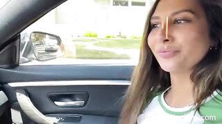 A cute petite girl, Gianna Dior, got picked up and fucked by a fan