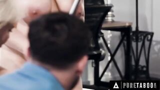 A swinger couple invited a hot maid for a threesome with Natasha Nice