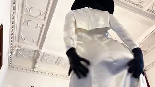 The tall and busty Lady Dimitrescu is sucking and fucking in this parody