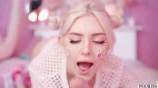 All cute girls love to get cum on their faces