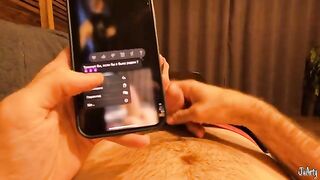A guy arranged a sexy surprise for his girlfriend, fulfilling her wildest desires