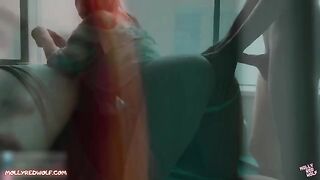 Realtor redhead gets her pussy full of sticky sperm in a hot scene