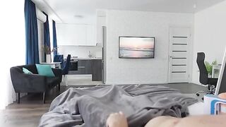 Pervert Stepson caught jerking off by his dirty slutty stepmom