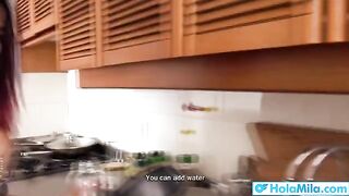 Hot Latina stepmom Mila Garcia cheats and takes it deep