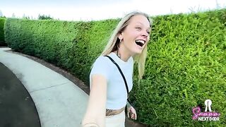 Petite babe SammmNextDoor gets lost in the moment on a romantic date night