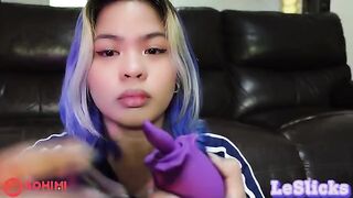 The naughty Filipino girl played with her pussy using a Sohimi Rose vibrator