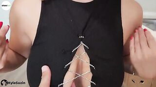 The girl is looking for excuses to get fucked as she hasn’t had sex for a while
