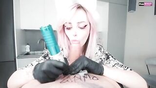 A tattoo session turned into a steamy encounter, with Pinkloving’s exclusive content capturing every intense moment