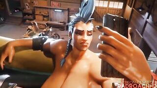 Junker Queen fucked Mei Overwatch in hardcore 3D action