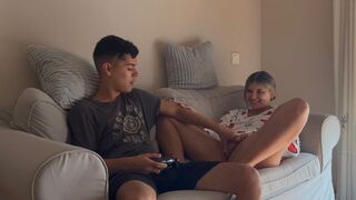 She doesn’t let me finish my video game until I sleep with her