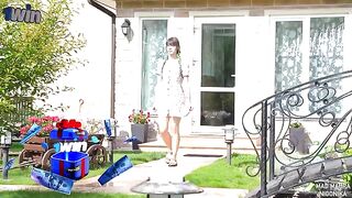 A naughty teen girl was fucked by her best friend outdoors