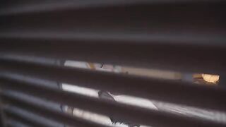 Pervert guy caught his stepsister wanking and jerking in POV style