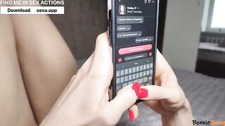 A cute girl shared her breasts photo on a dating platform