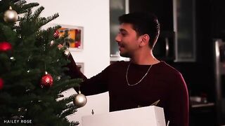The Christmas surprise for the young couple was a breathtaking moment