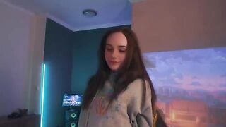 A fitness girl has a wet dream about fucking her stepbrother