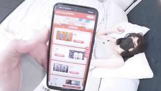 My Chinese girl with big tits got caught masturbating and I fucked her to squirt