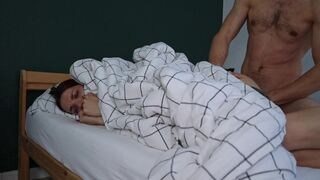 A step dad fucked his stepdaughter, thinking it was his wife again