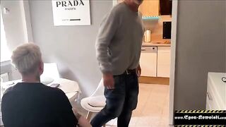 The old guy fucks German amateur in front of his wife