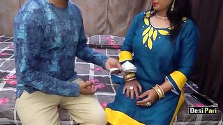 Desi Pari aunty roughly fucked for money with clear Hindi audio in hot scene