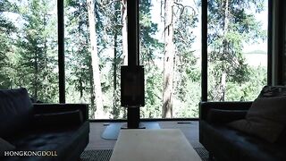 A girl living in the woods all alone, part 1