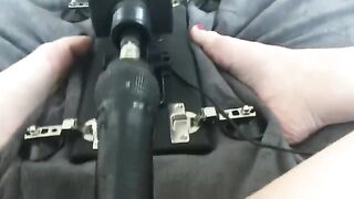 I let the machine grind my clit and fuck me until I came