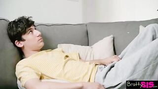 Guy wears panties of his step-sister and she wants them back