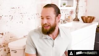The annoyed stepbrother fucks his sister Laney Grey hard in the bathroom