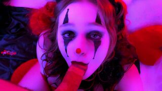 Kinky clown blowjob and facial with a spicy twist, just for you