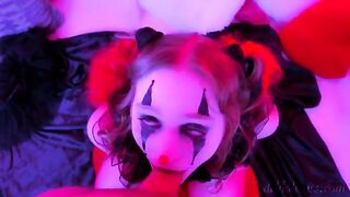 Kinky clown blowjob and facial with a spicy twist, just for you