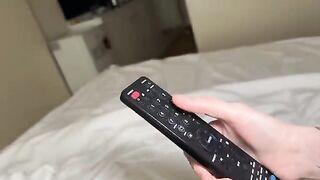 A red-haired girl in sexy lingerie seduced her boyfriend and he fucked her hard
