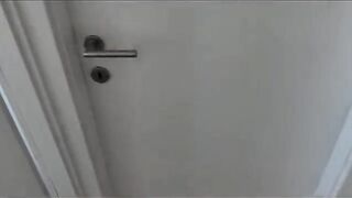 A guy came to his neighbor and she asked him to fuck her without a condom