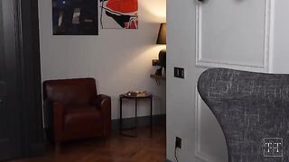 My annoying neighbor is always disturbing me to fuck with my girlfriend