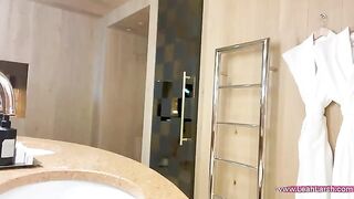 Leah Meow gets banged by Johnny Sins in a steamy hotel room encounter