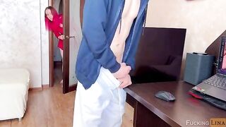 Redhead Stepsis Demands Cum, and She Gets It in the Mouth