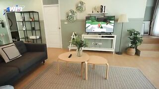 A man had a steamy encounter with his stepsister while watching a video together